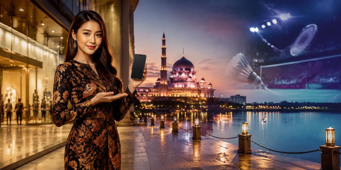 Ilustrasi platform perlindungan data pengguna kasino di Putrajaya dengan motif batik tempatan